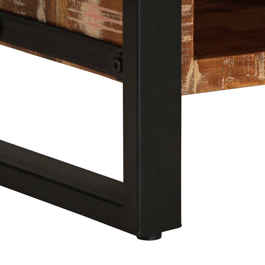 Couchtisch 90x50x36 cm Raues Massivholz Mango