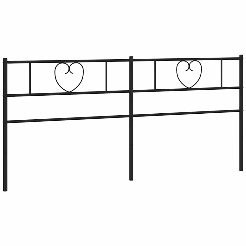 Ersatz-Kopfteil Metall Schwarz 135 cm