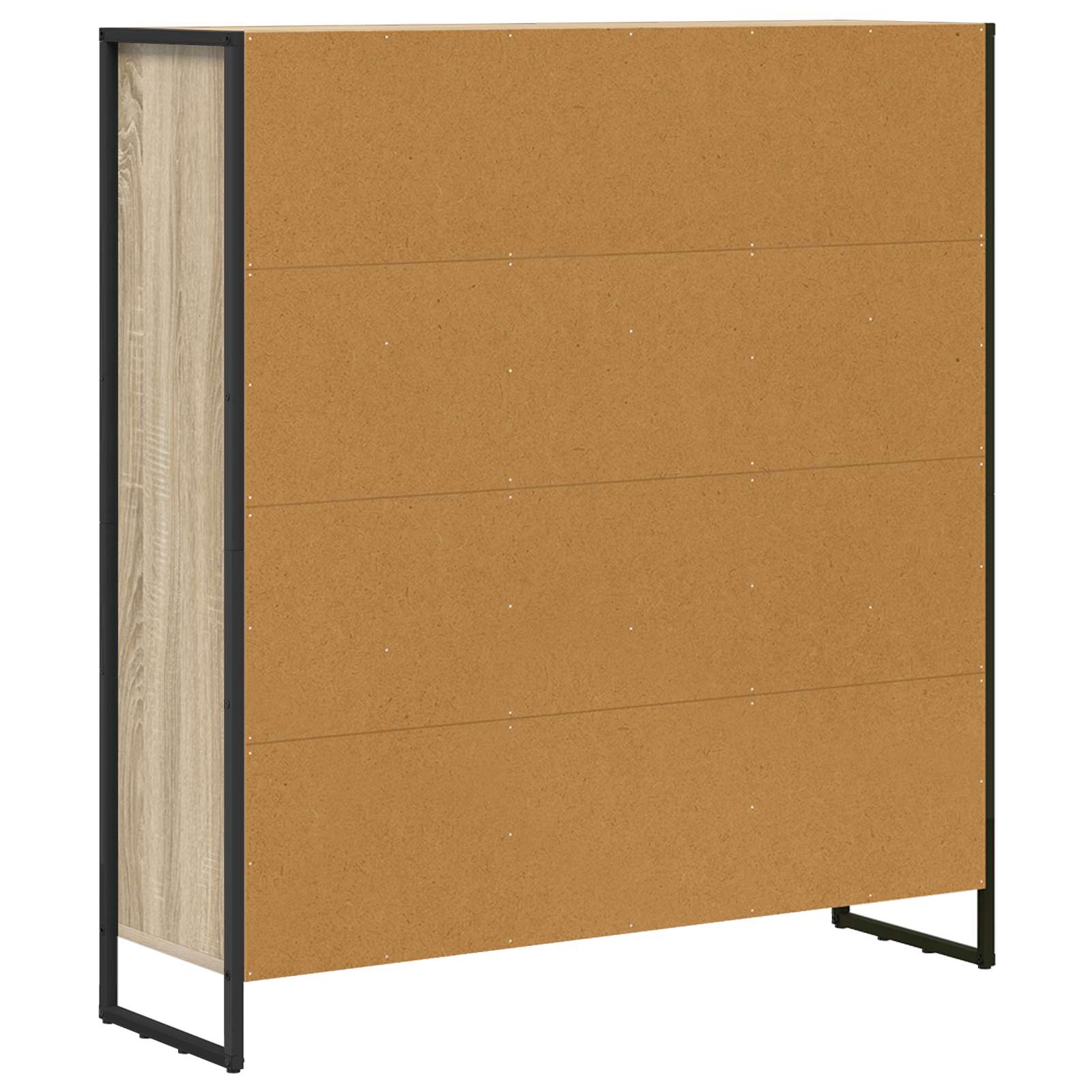 Bücherregal 2 pcs Schwarz Eichen-Optik 99,5 x 30 x 108 cm