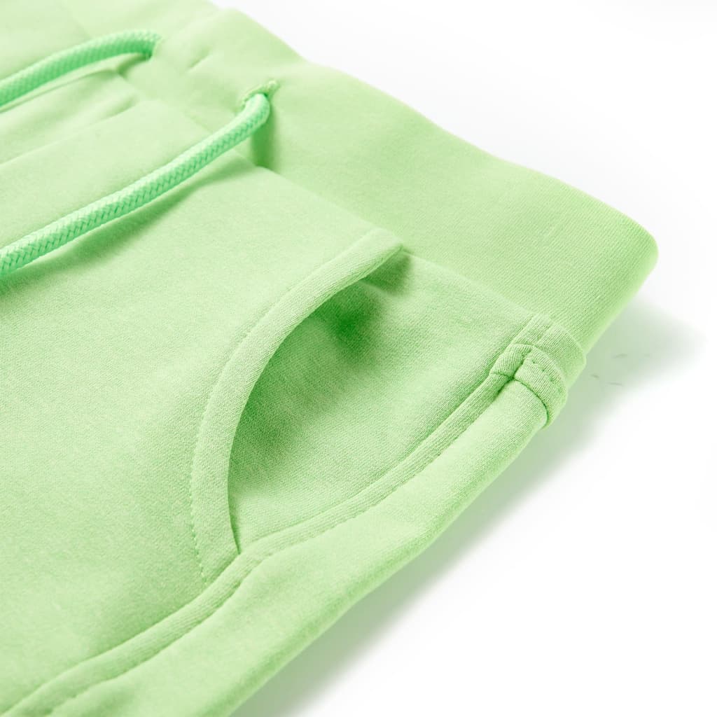 Kindershorts Fluo-Grün 128