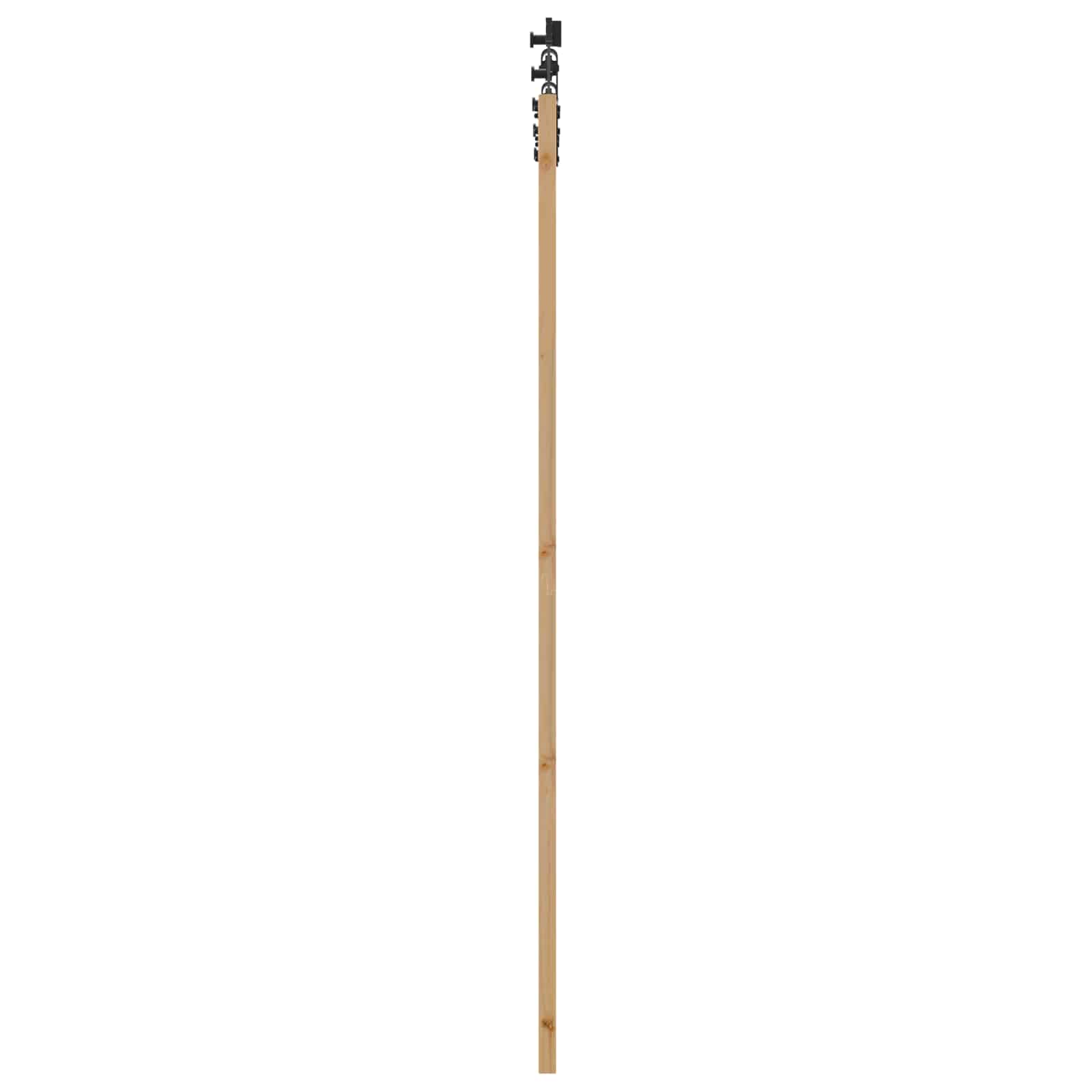Schiebetür Natürlich und Schwarz 61 x 198,5 cm
