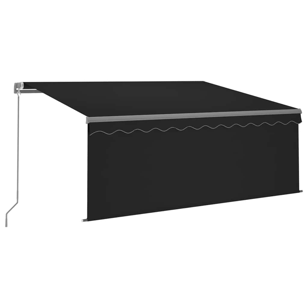 Markise Manuell Einziehbar mit Rollo 3x2,5 m Creme