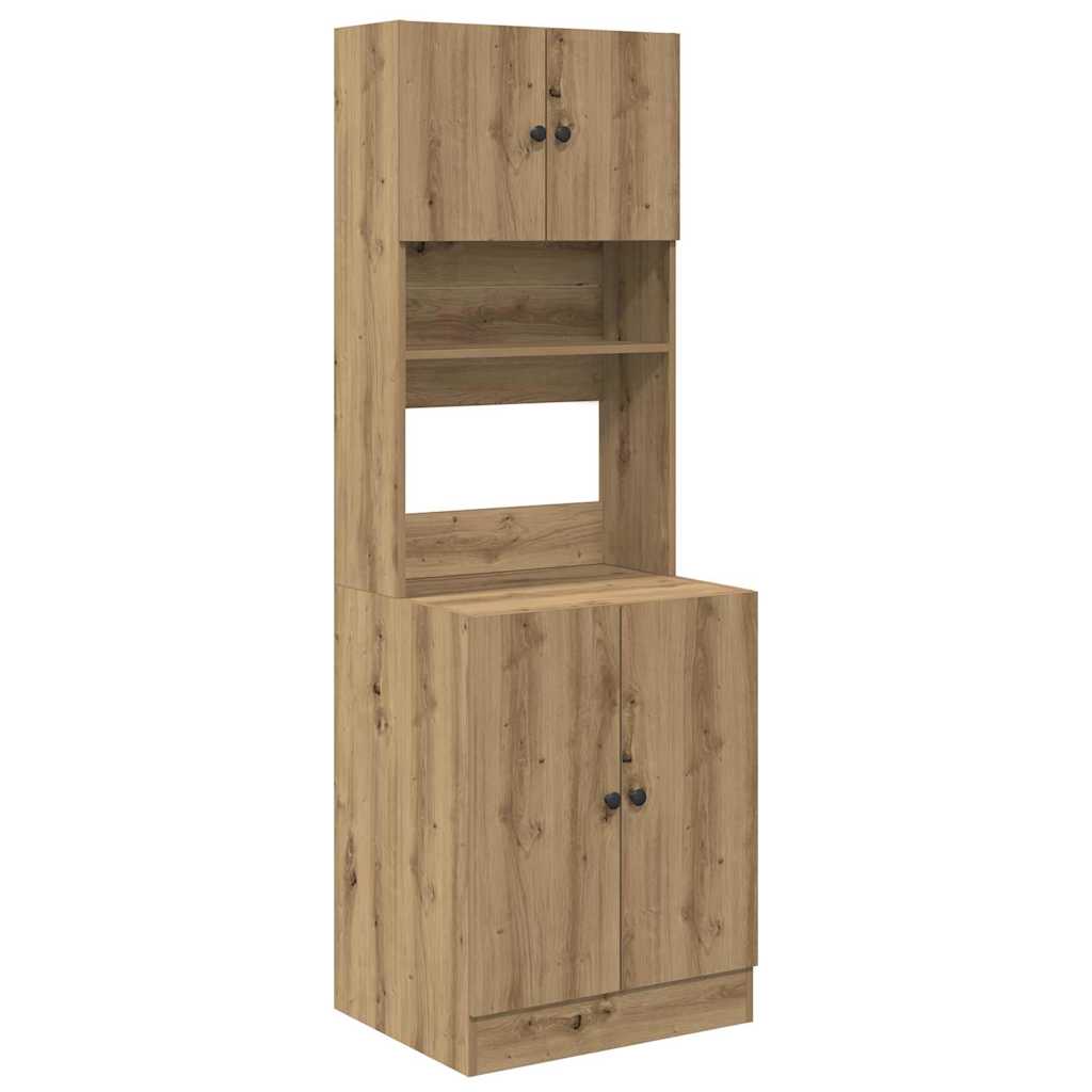 Küchenschrank Weiß 60x50x180 cm Holzwerkstoff