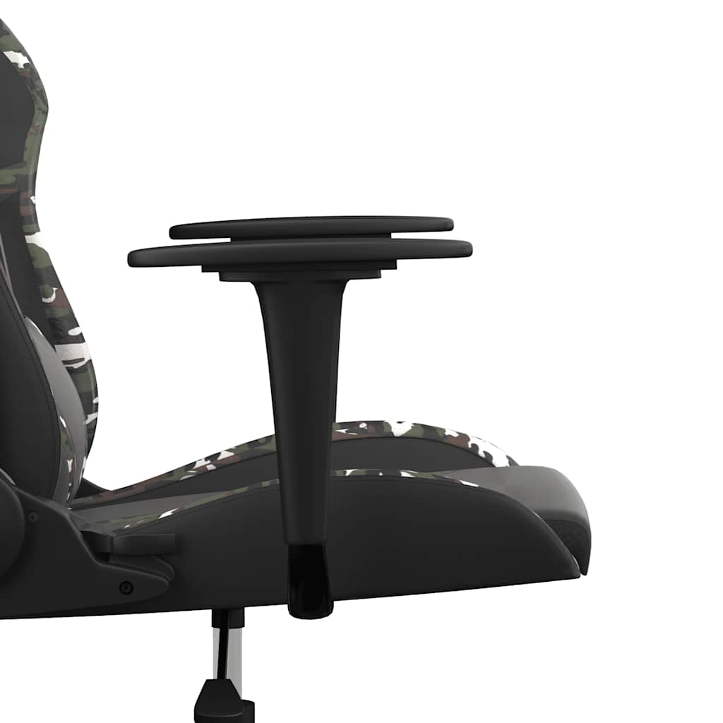 Gaming-Stuhl mit Massagefunktion Schwarz und Grün Kunstleder