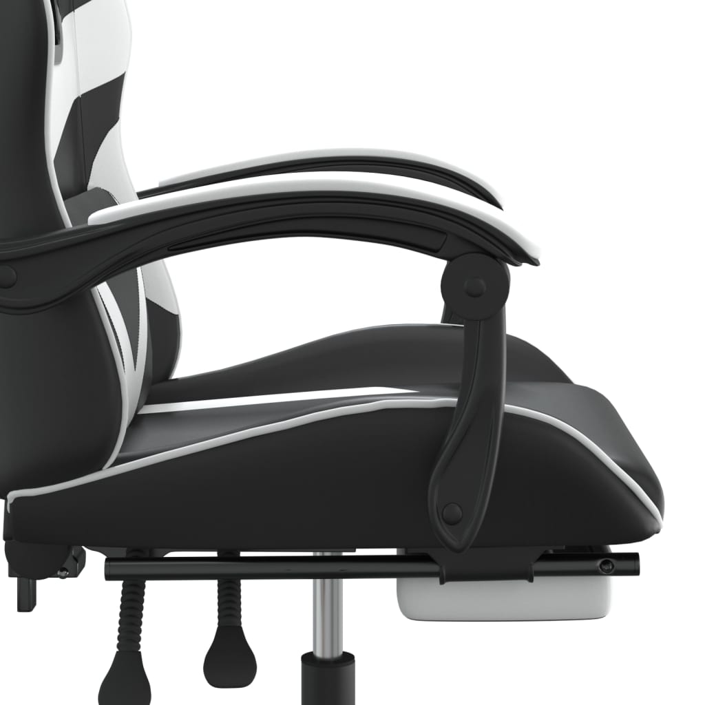 Gaming-Stuhl Drehbar Schwarz und Rot Kunstleder