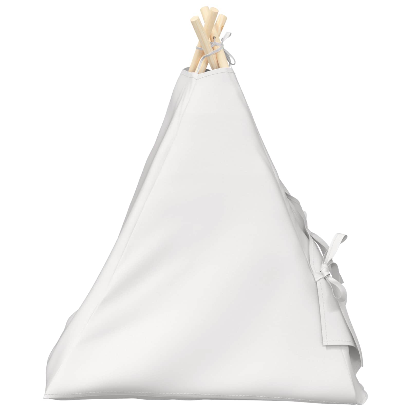 Haustier-Tipi mit Kissen Weiß 40 x 40 x 50 cm Polyester