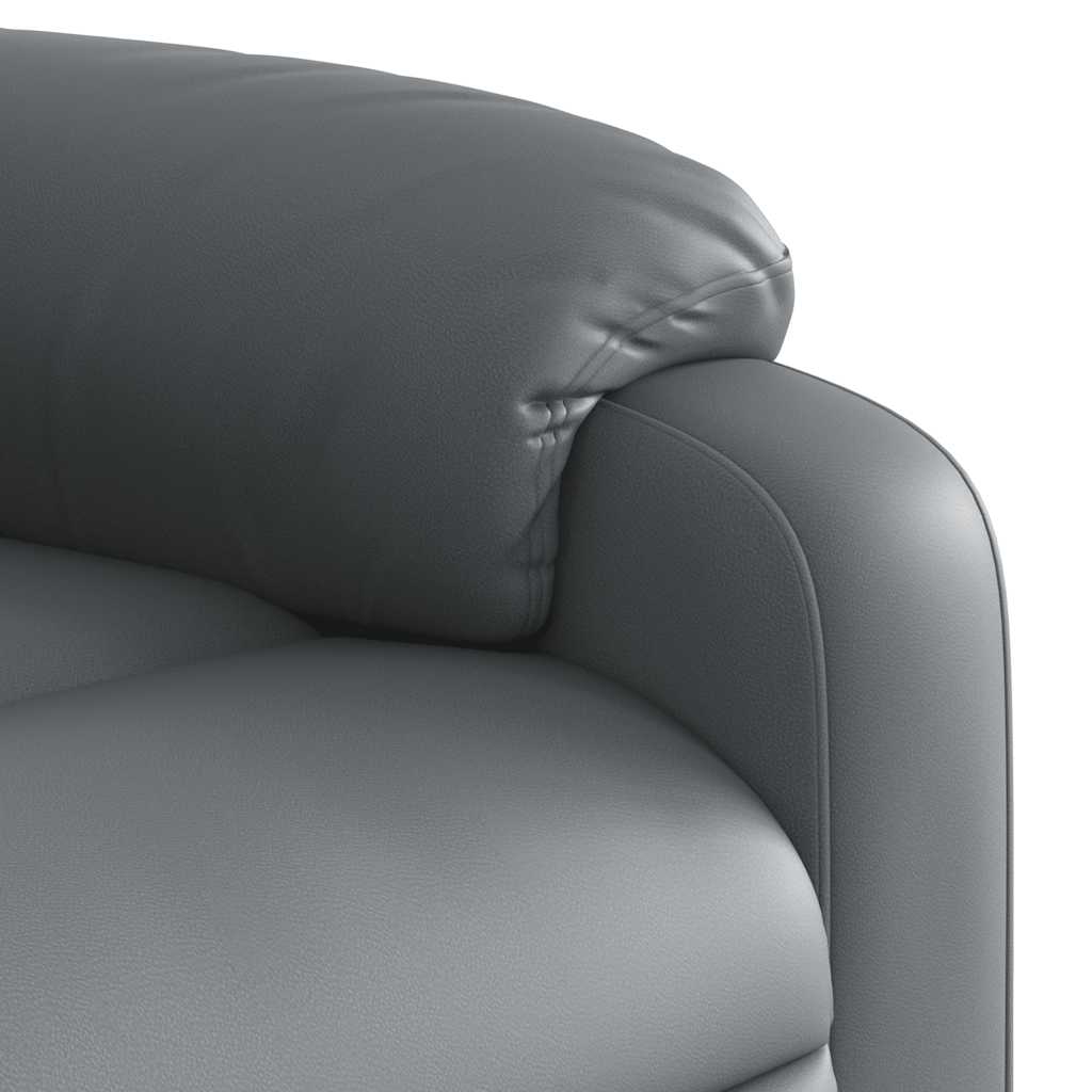 Massage-Relaxsessel, Kunstleder, Schwarz