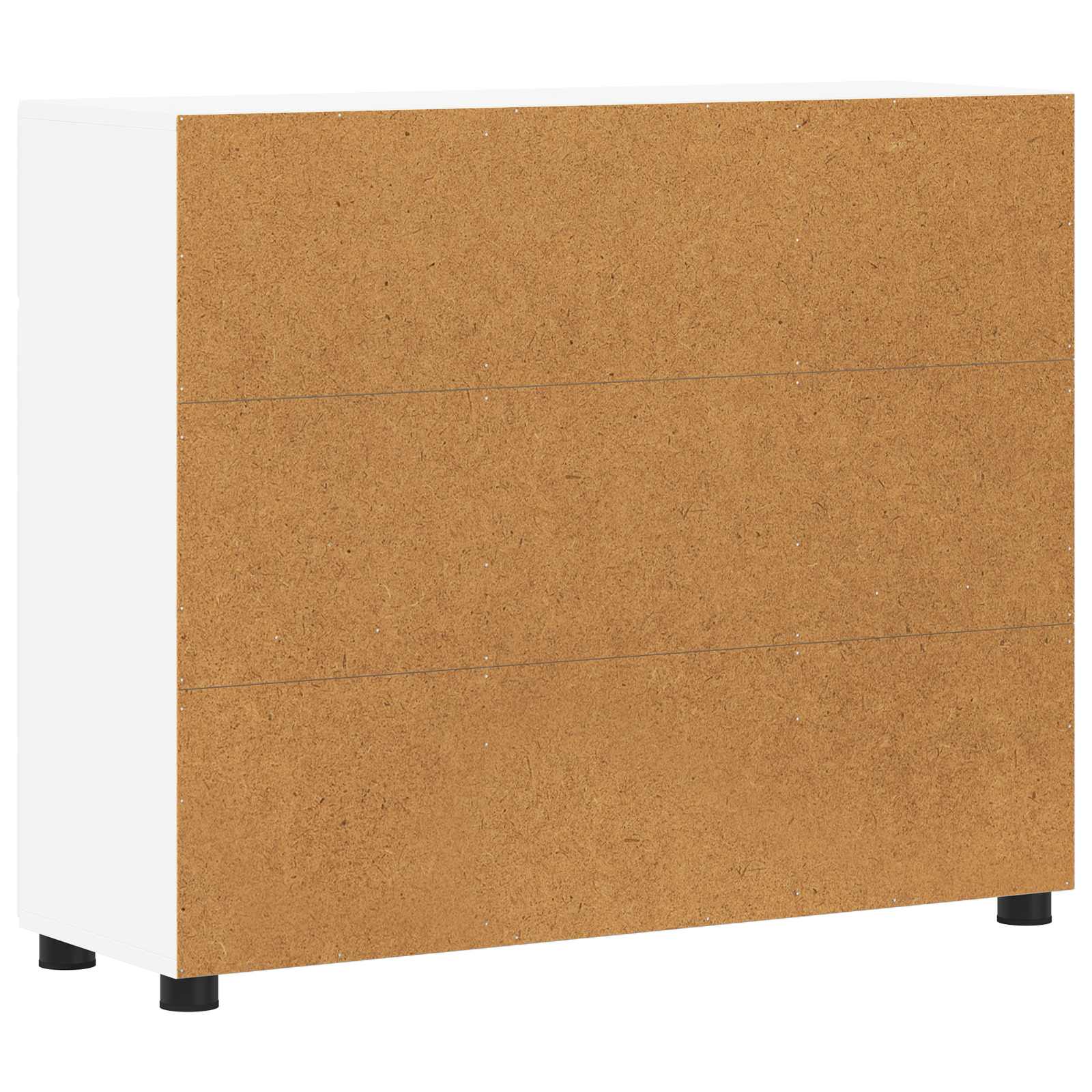 Highboard mit Regal FLORIN Weiß 60 x 35 x 182 cm Holzwerkstoff
