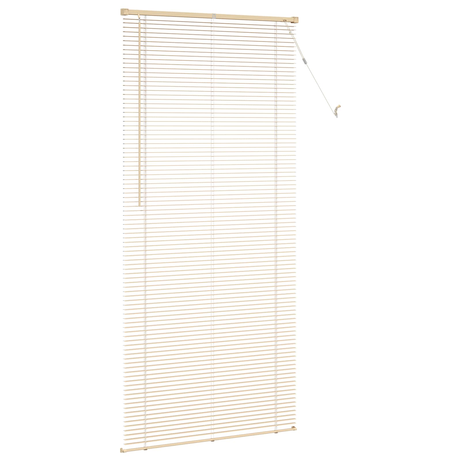 Jalousie Silber Grau 150 x 40 cm 25 mm PVC