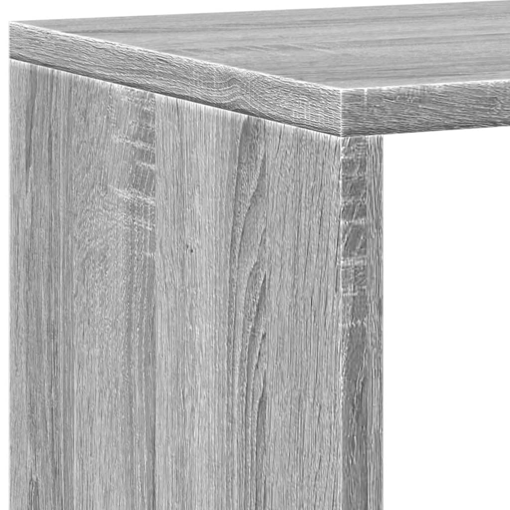 Bücherregal Weiß 137,5x29x137,5 cm Holzwerkstoff