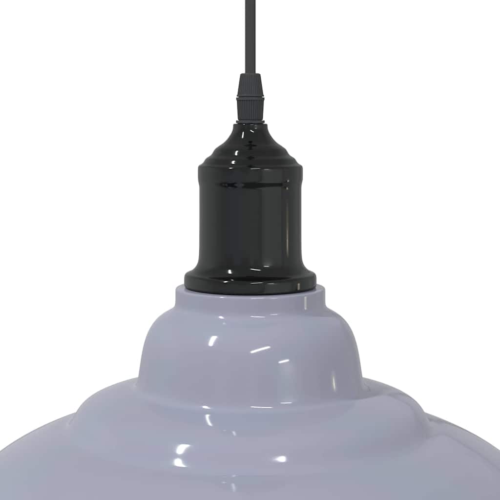Pendelleuchte Höhenverstellbar E27 Schwarz Glänzend Ø 31 cm
