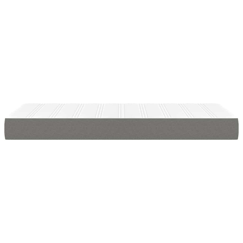 Taschenfederkernmatratze Mittel Hellgrau 80x200x20 cm Stoff