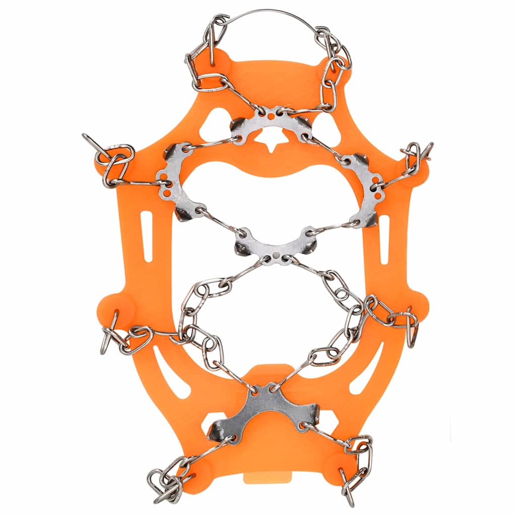 Eiskrallen für Schuhe mit 10 Spikes Orange S