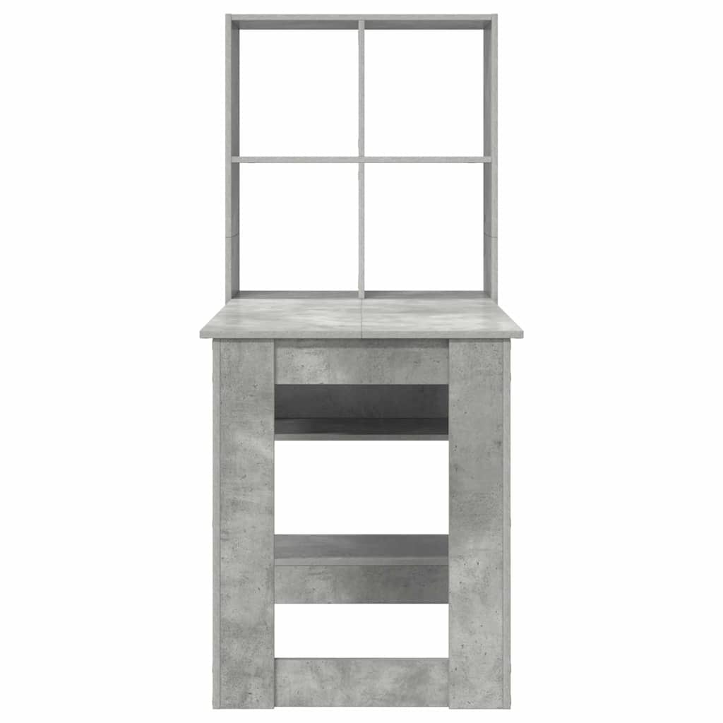 Schreibtisch mit Regal Schwarz Eichen-Optik 122 x 67 x 145 cm