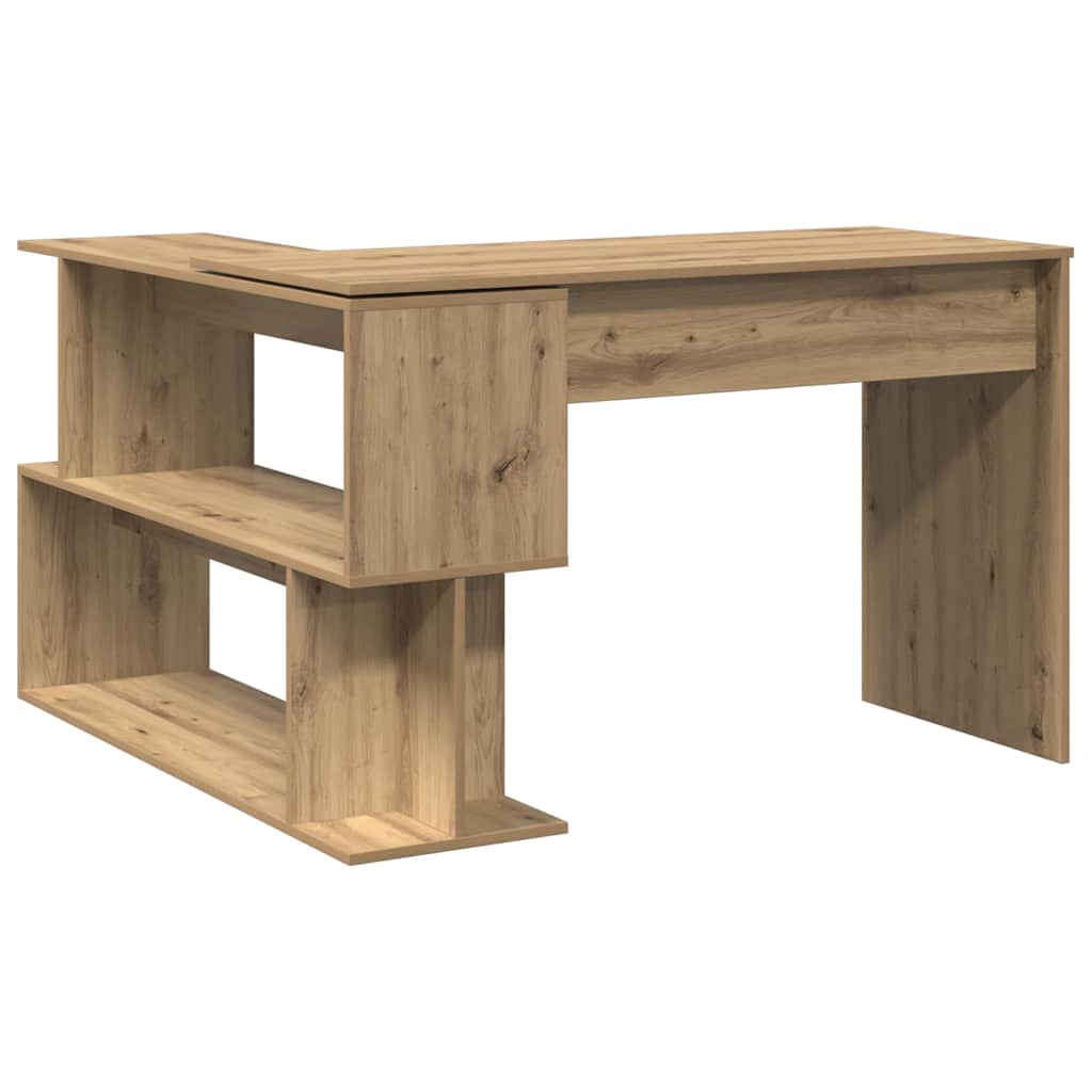 Eckschreibtisch Weiß 200x50x76 cm Holzwerkstoff
