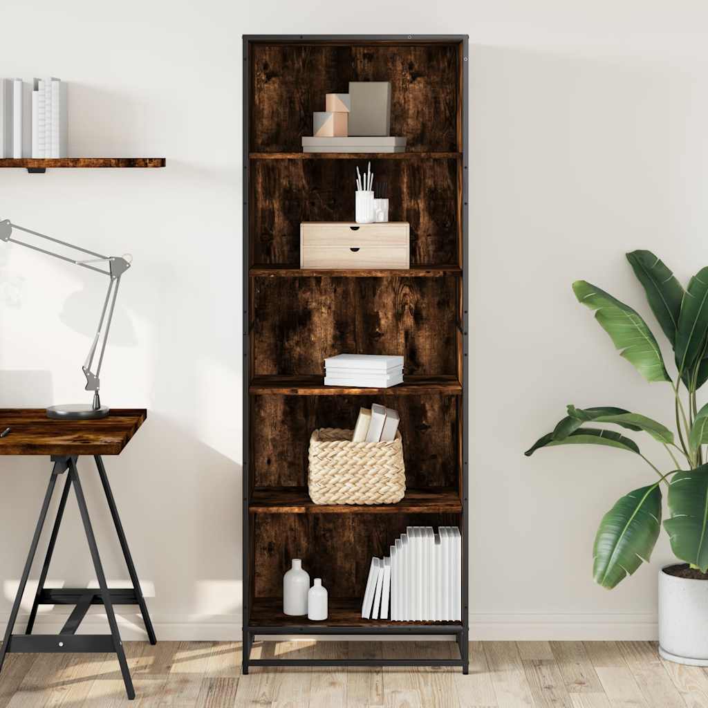 Bücherregal Schwarz 60x35x139 cm Holzwerkstoff