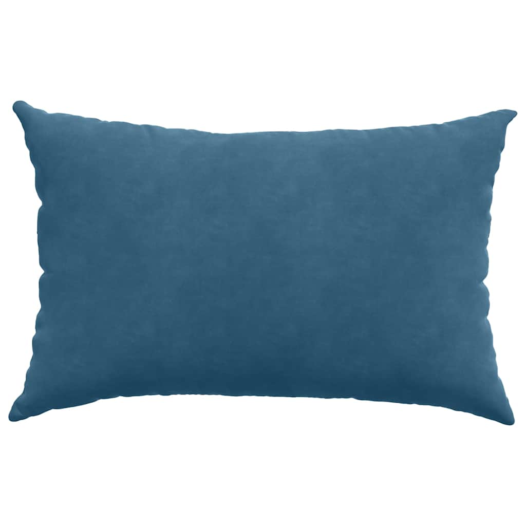 Sofakissen 2 Stück Blau 50 x 30 cm Cordstoff
