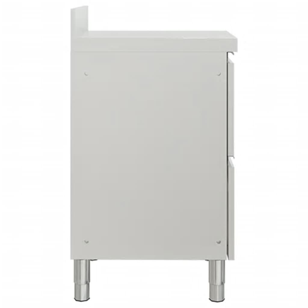 Gewerbe-Küchenschrank mit 2 Schubladen 50x60x96 cm