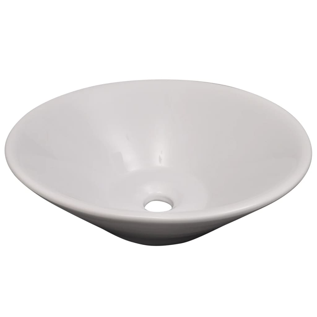 3-tlg. Badmöbel-Set mit Waschbecken Schwarz