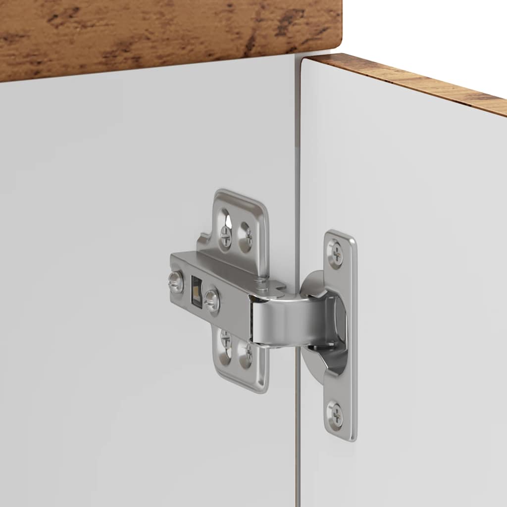 Herdumbauschränke 2 Stk. Kalmar Weiß Holzwerkstoff