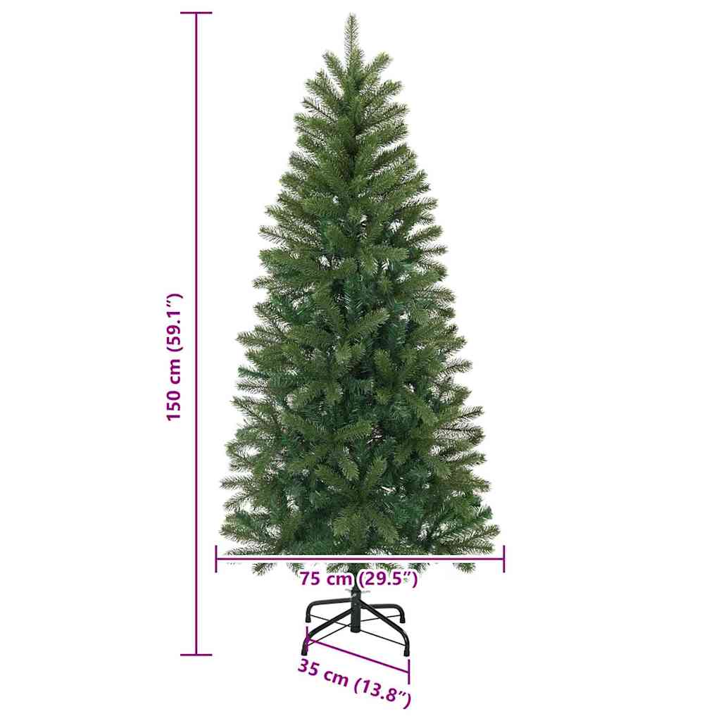 Künstlicher Weihnachtsbaum Grün 120 cm PVC, PE und Stahl