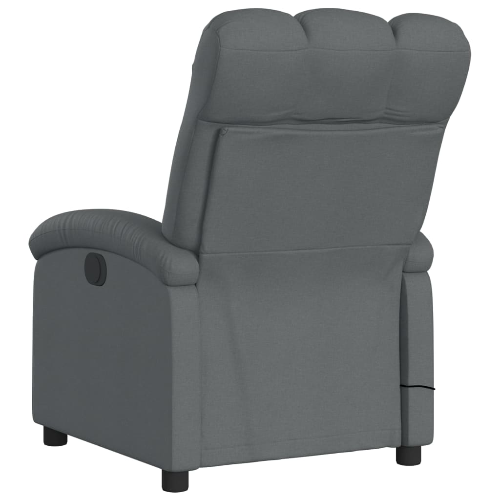Massage-Relaxsessel, hellgrauer Stoff