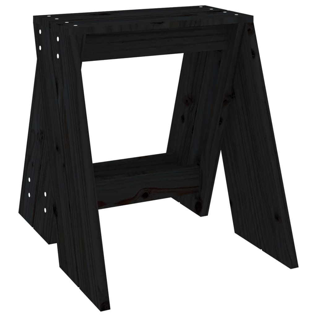 Hocker 2 Stk. 40x40x45 cm Massivholz Kiefer