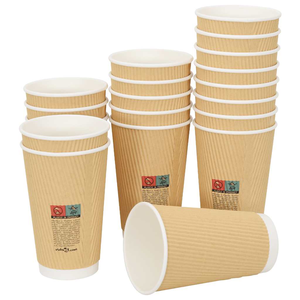 Pappbecher mit Deckeln 1000 Stk. 4oz 100ml