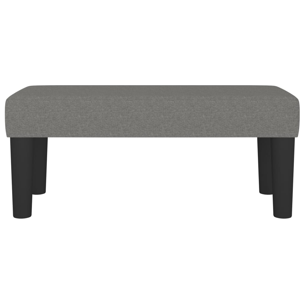 Sitzbank Hellgrau 70x30x30 cm Stoff