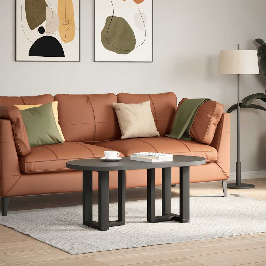 Couchtischbeine T-Form 2 Stk. Schwarz 30x25x(30-31) cm Stahl