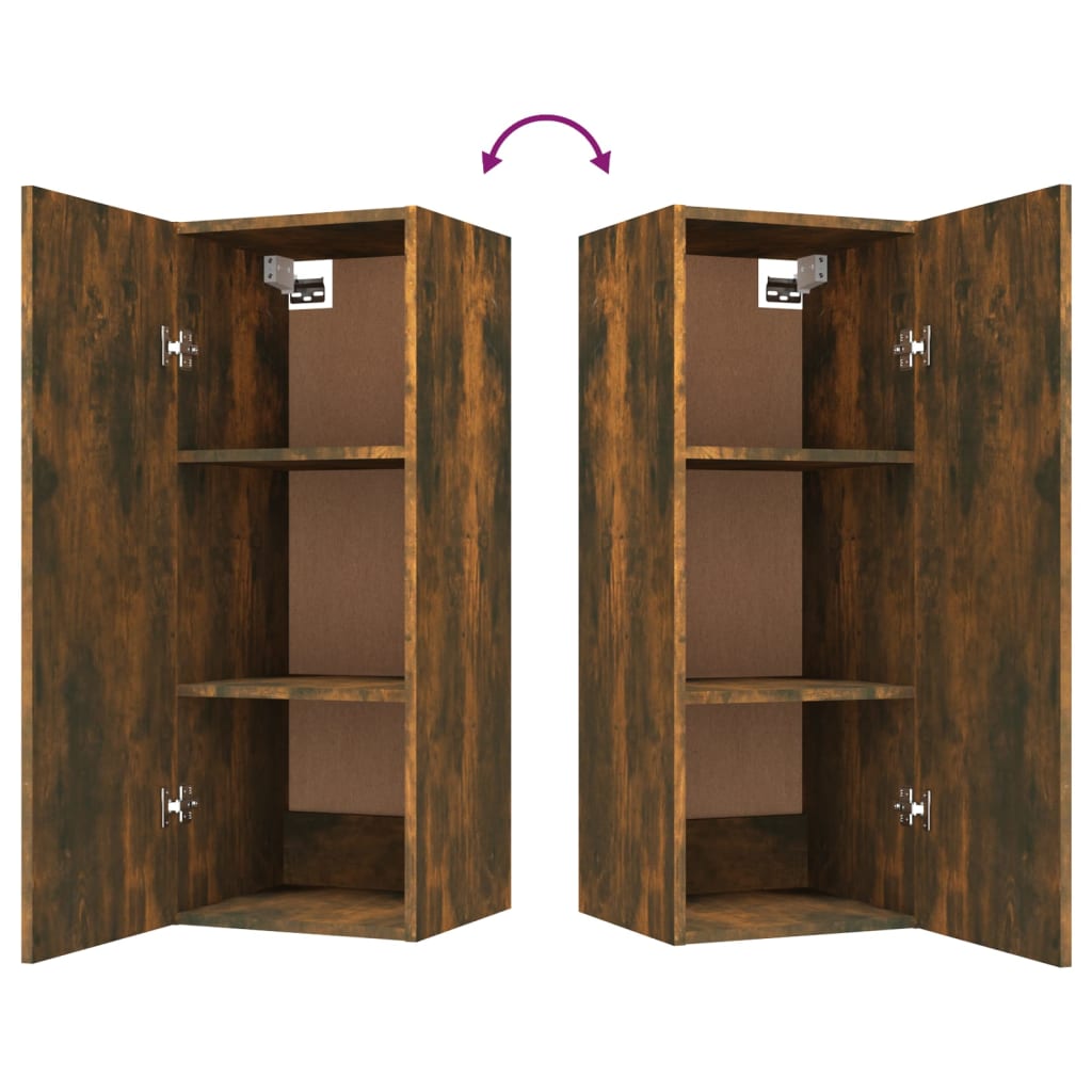 Hängeschrank Weiß 34,5x34x90 cm Holzwerkstoff