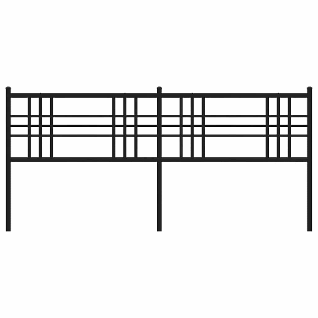 Ersatz-Kopfteil Metall Schwarz 100 cm