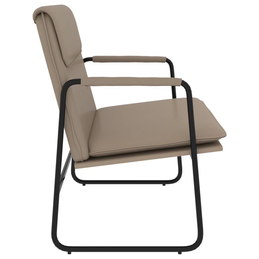 Sitzbank Grau 100x64x80 cm Kunstleder