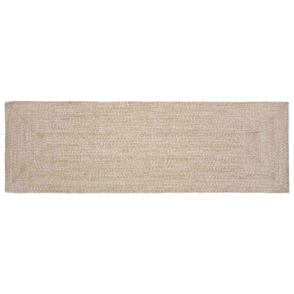 Bereichsteppiche Natürlich und Weiß 60 x 110 cm Jute