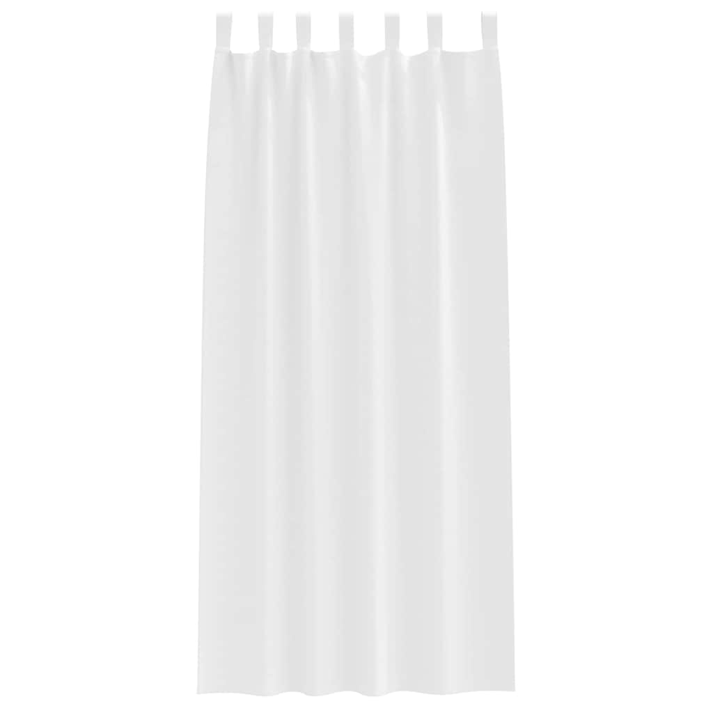Verdunkelungs-Vorhänge mit Ringen 2 pcs Beige 140 x 140 cm