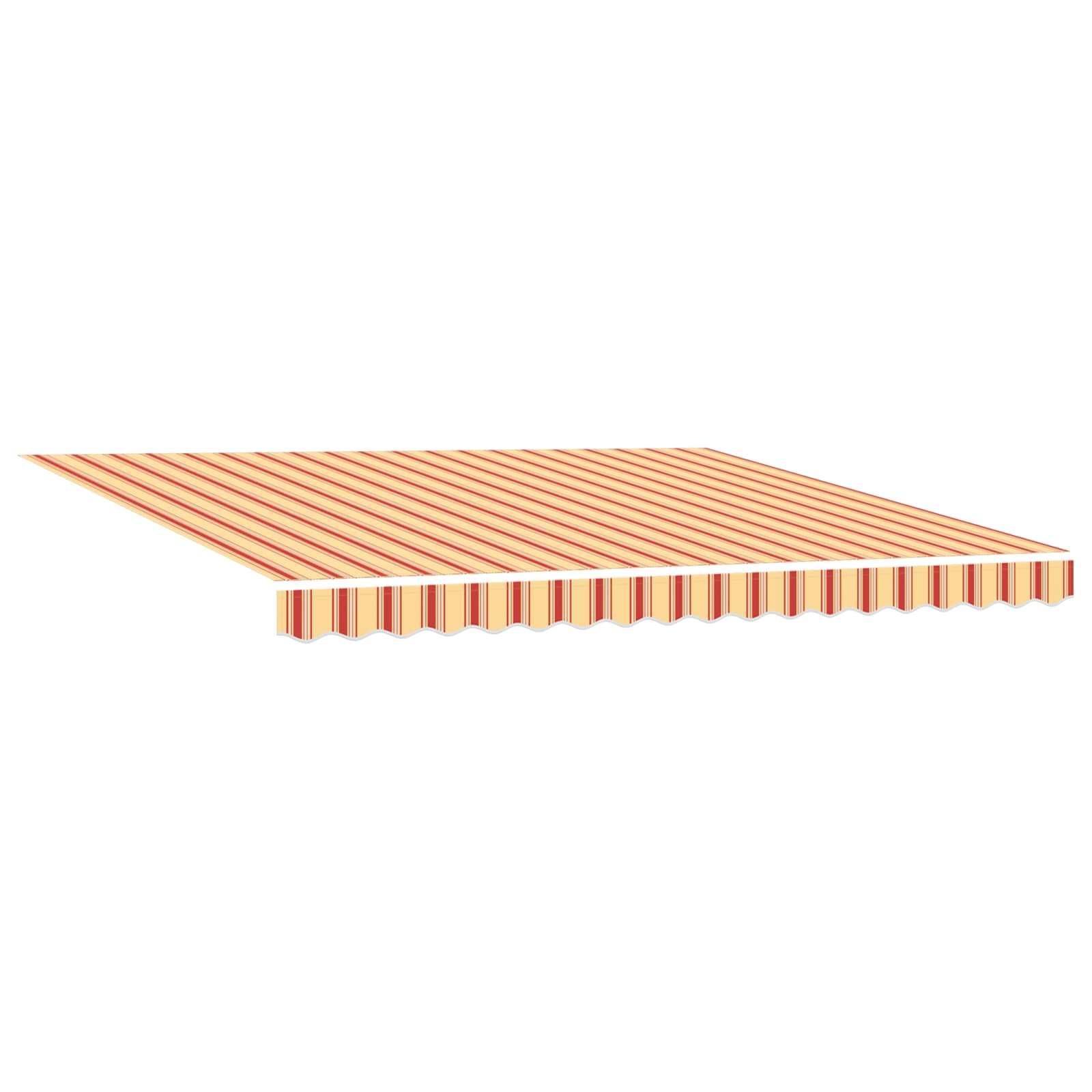 Markise Manuell Einziehbar mit LED 300x250 cm Blau und Weiß