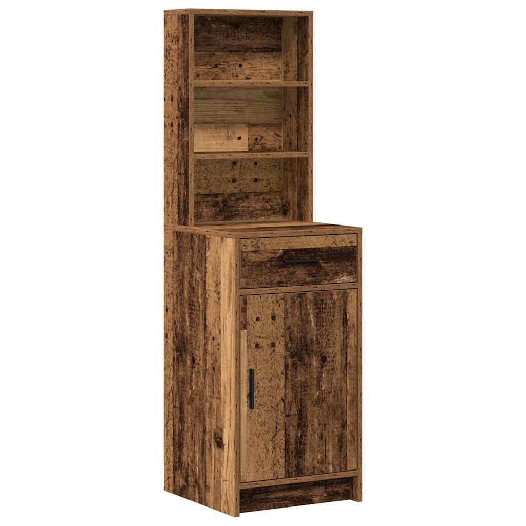 Schminktischset mit LED mit Schubladen 2 pcs Weiß Holzwerkstoff