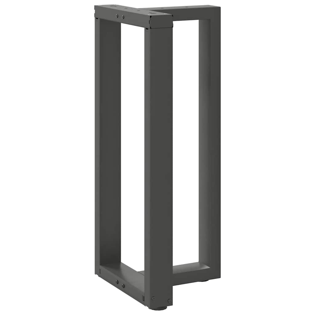 Couchtischbeine T-Form 2 Stk. Schwarz 30x25x(30-31) cm Stahl