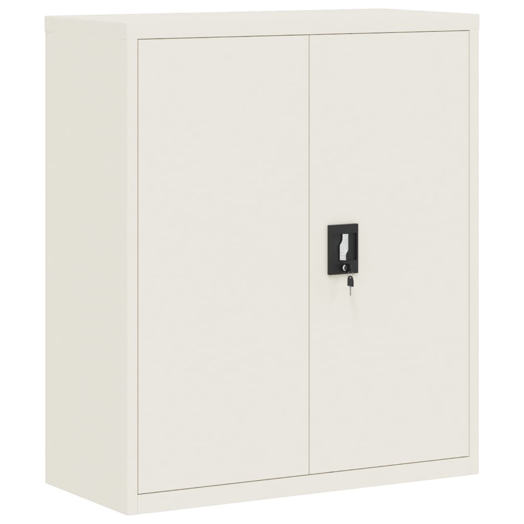 Aktenschrank Weiß 90x40x110 cm Stahl