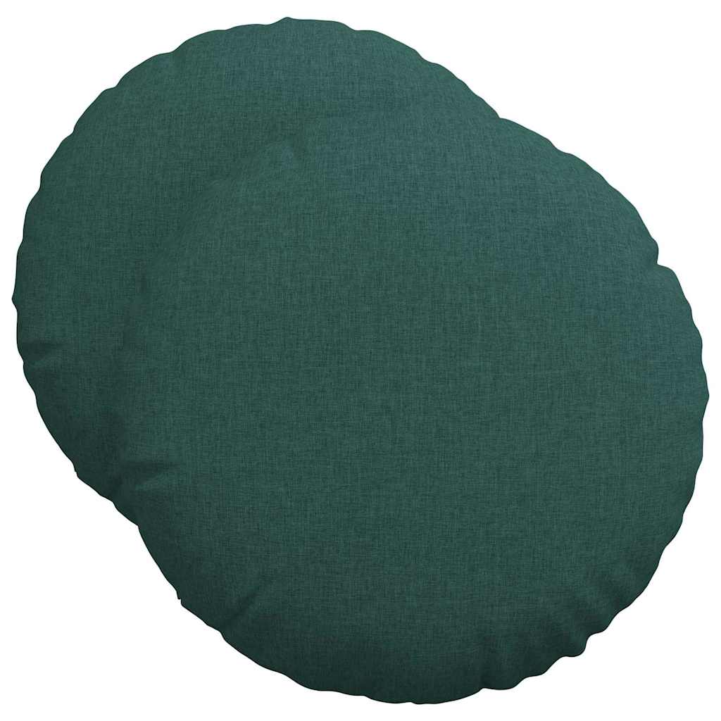 Sitzkissen 2 pcs Hellgrau Ø30 x 13 cm Stoff