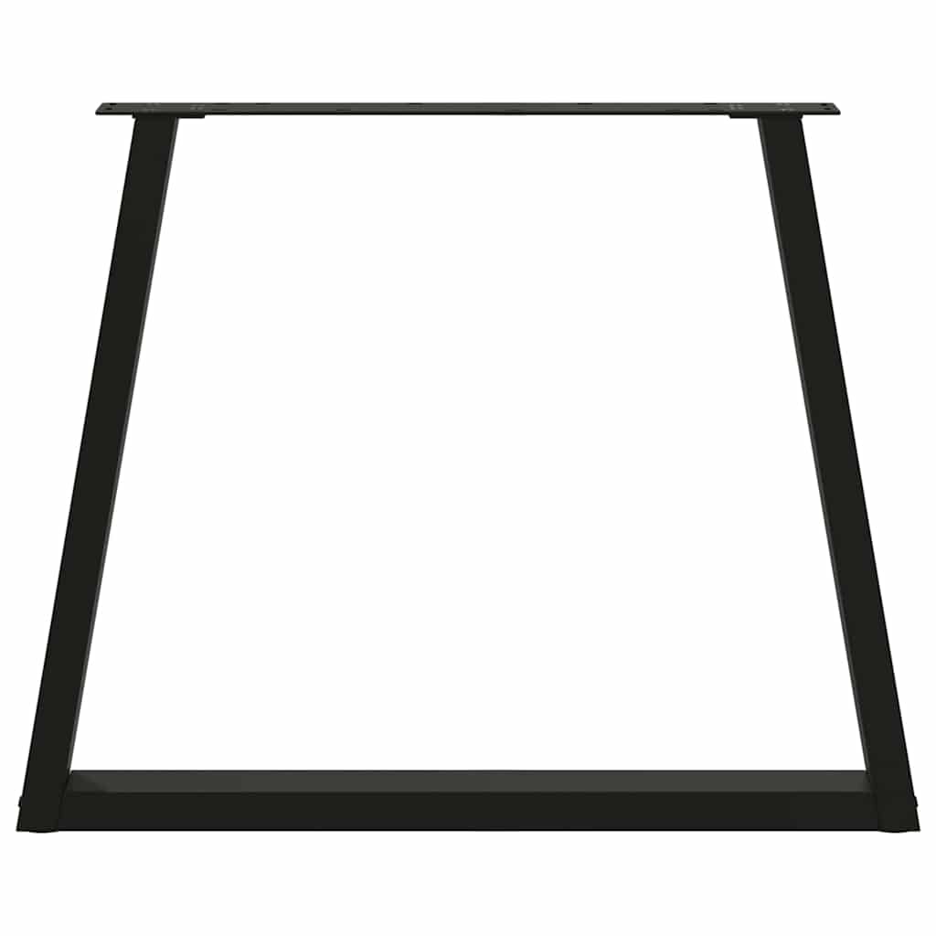 Couchtischbeine V-Form 2 Stück Schwarz 30x(30-31,3) cm Stahl
