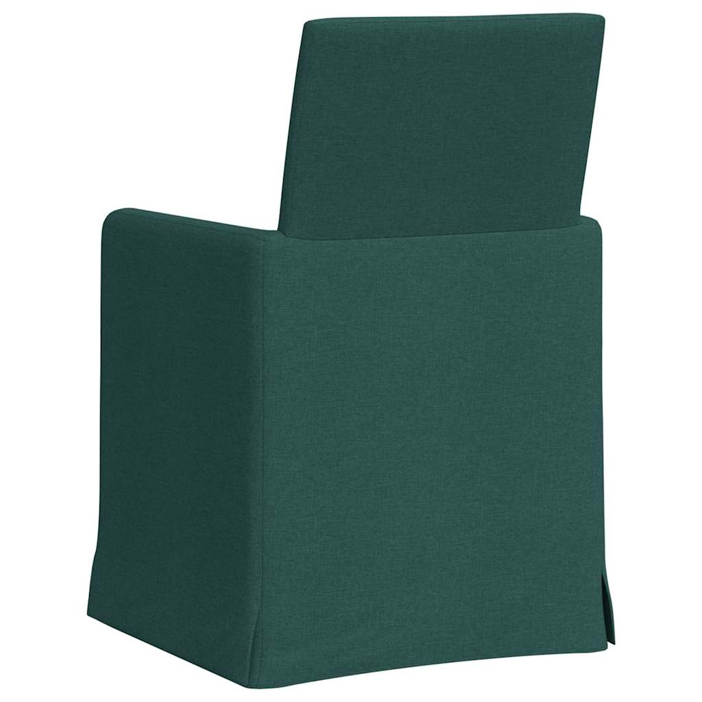 Esszimmerstühle 2 pcs Hellgrau 57 x 67 x 95 cm Stoff