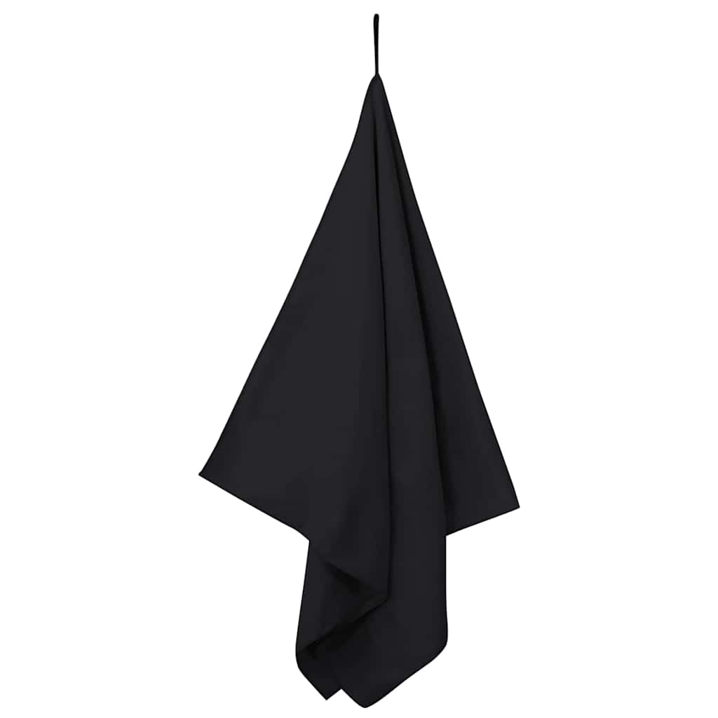 Sporthandtücher 2 pcs Schwarz 50 x 30 cm Polyester und Polyamid