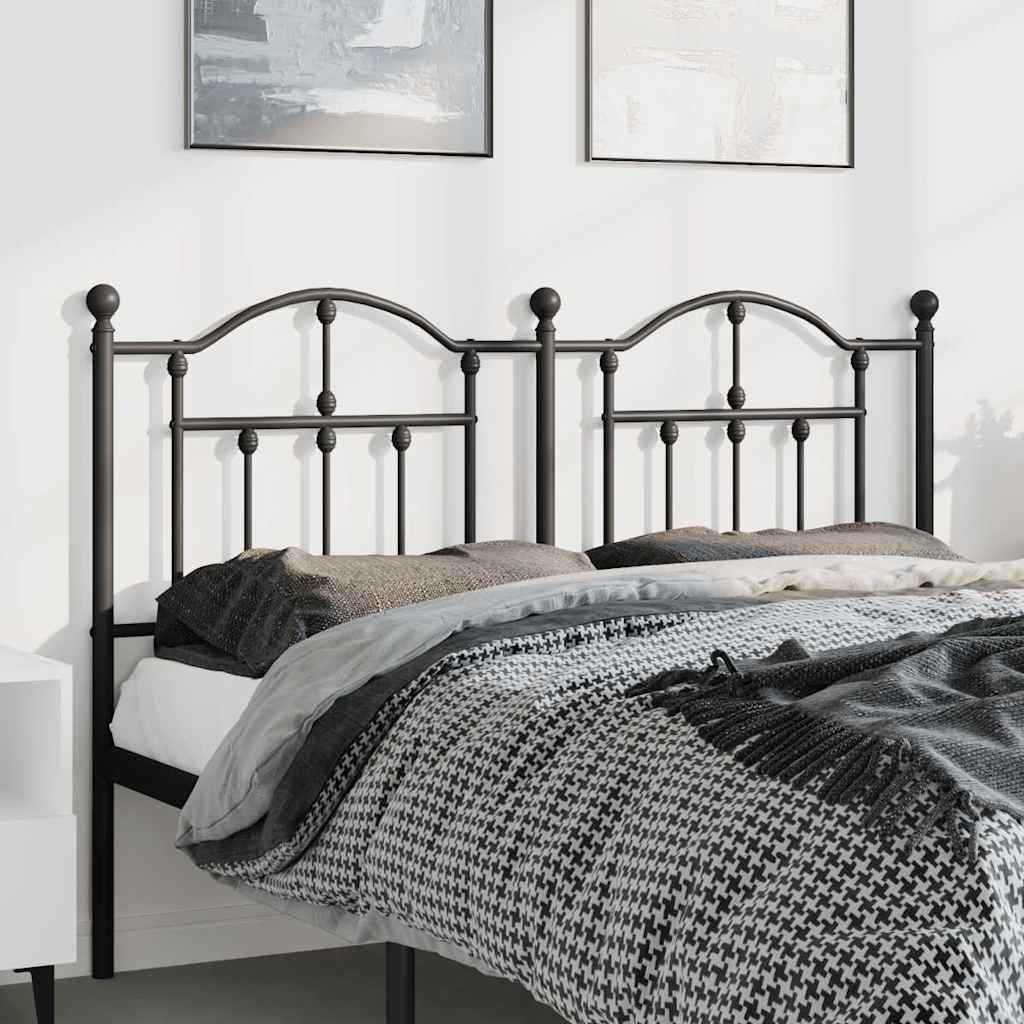 Ersatz-Kopfteil Metall Schwarz 90 cm