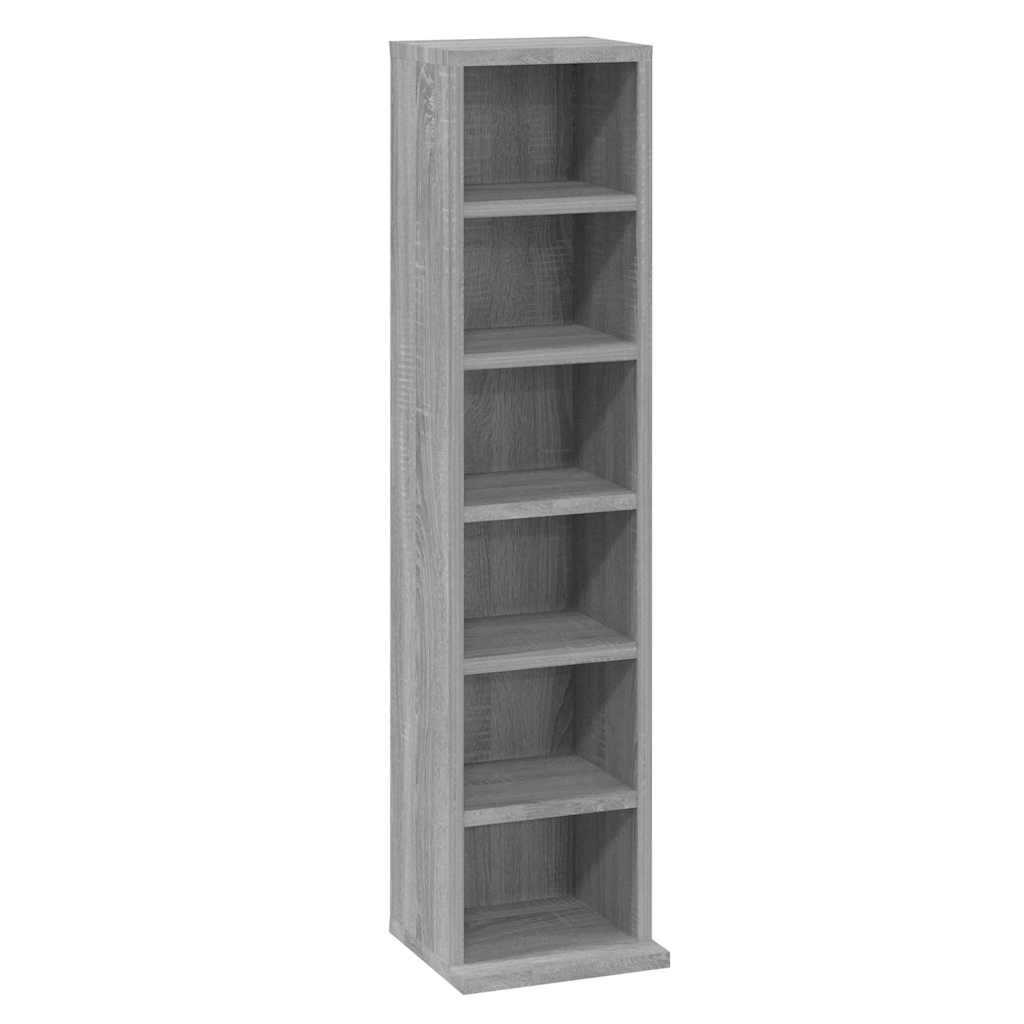 CD-Schrank Weiß 21x20x88 cm Holzwerkstoff