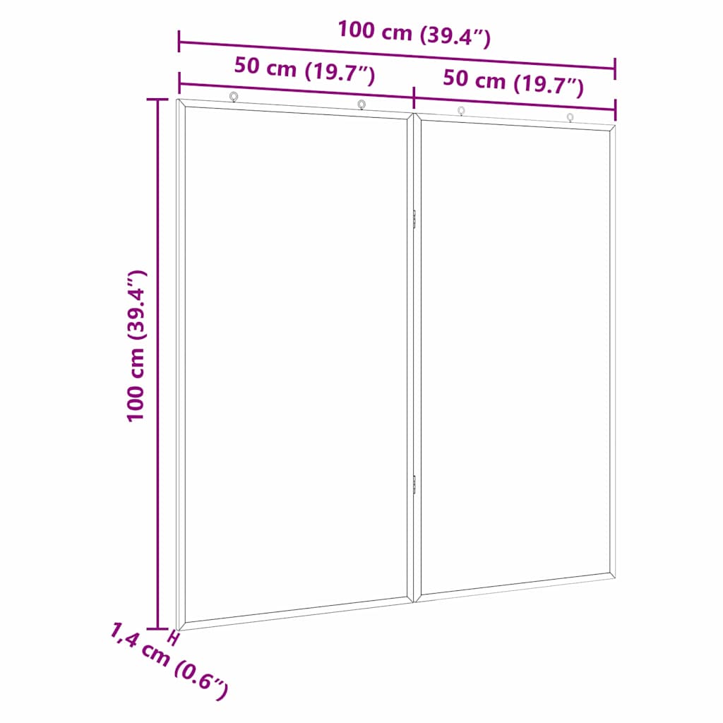 Info-Tafel Weiß 80 x 80 x 1,4 cm Massivholz Kiefer
