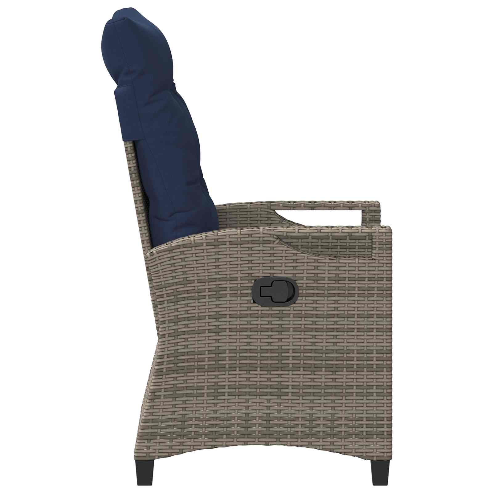 Gartenstuhl 2 pcs Schwarz 56 x 64 x 94 cm Stahl und Polyester