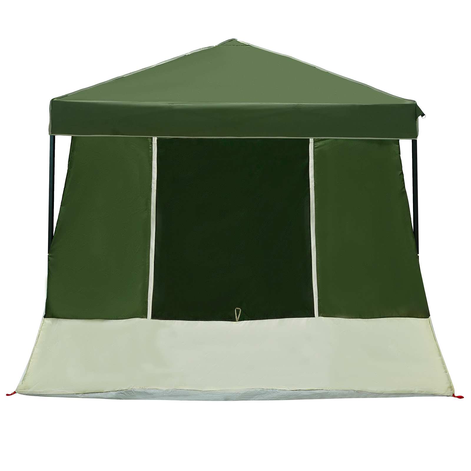 Camping-Zelt-Set mit Dach 2 pcs Blau Taffeta und Stoff