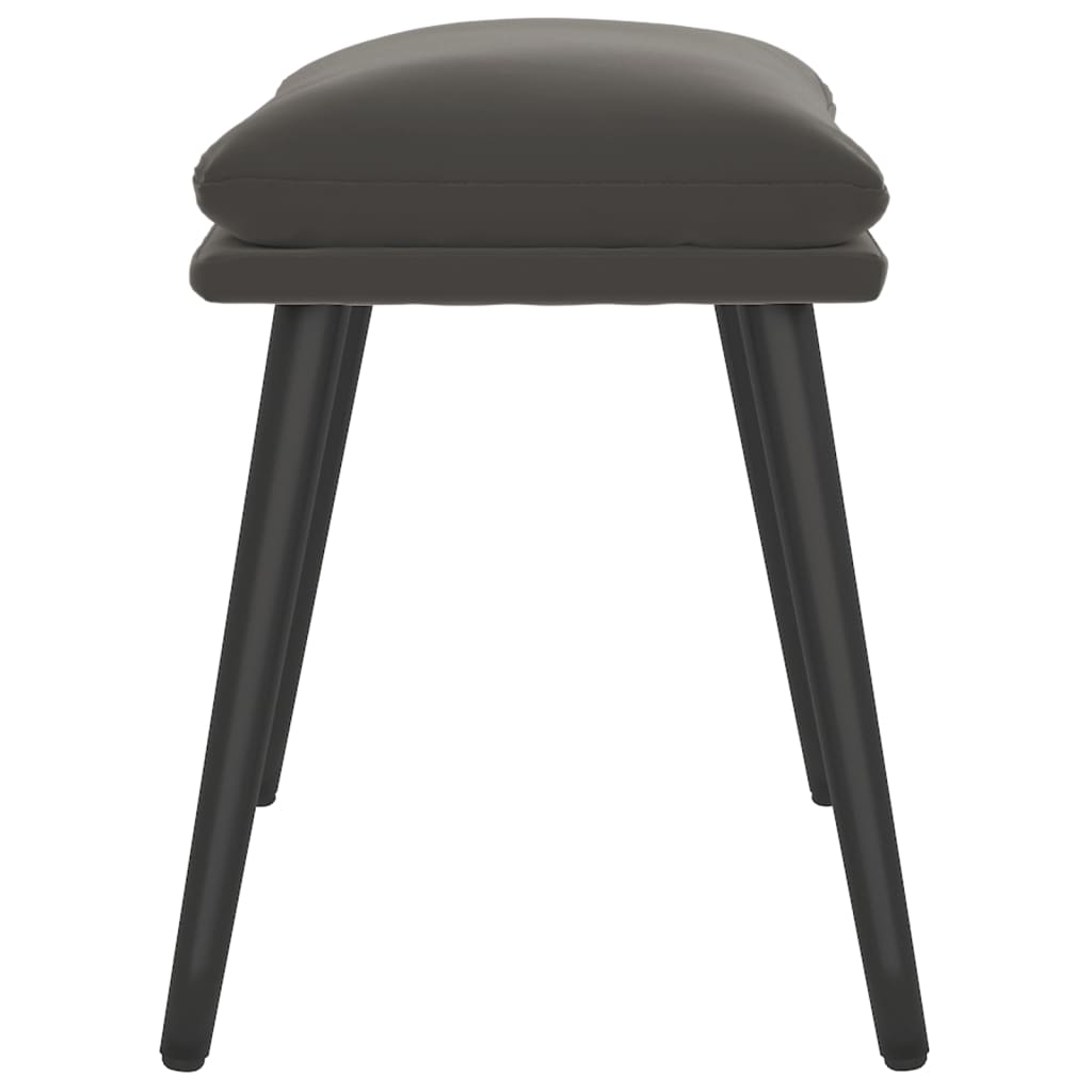 Fußhocker Hellgrau 45x29,5x35 cm Samt