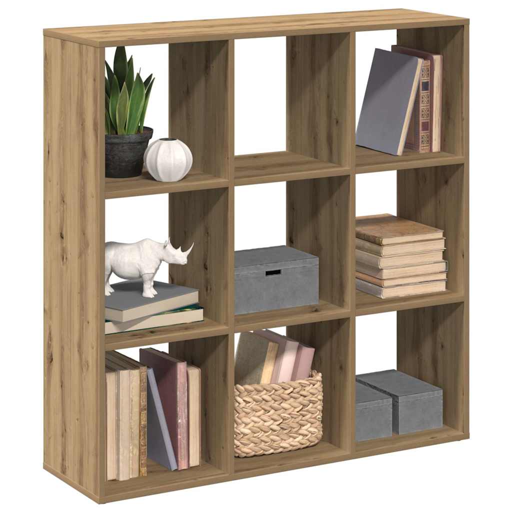 Bücherregal Weiß 137,5x29x137,5 cm Holzwerkstoff